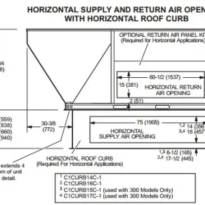 Image of ALLIED AIR ENTERPRISES C1CURB14C-1